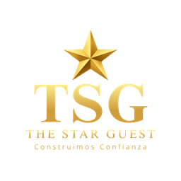 Logo de The Star Guest: corona dorada sobre las letras TSG